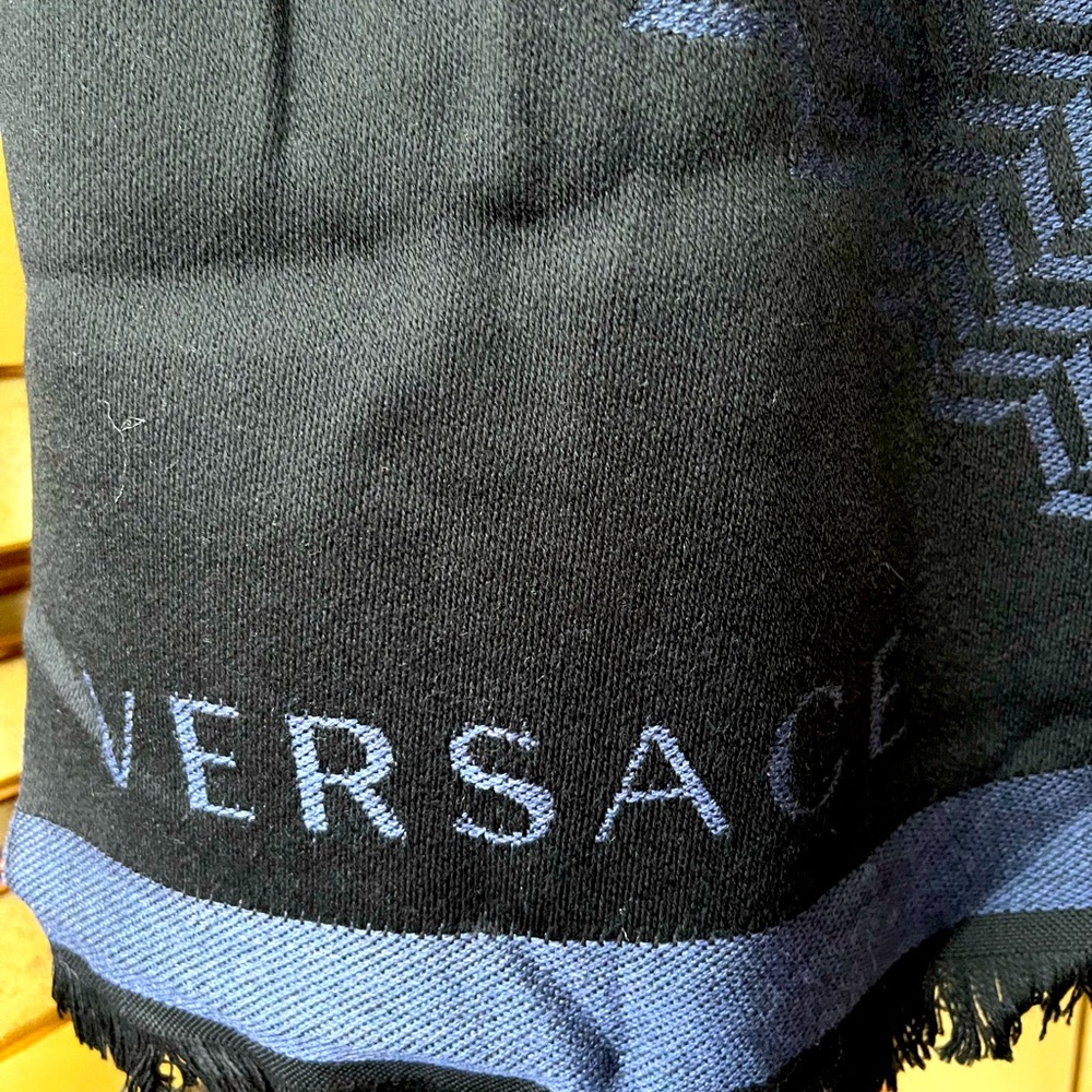 Versace Scarf - Wrap - Navy